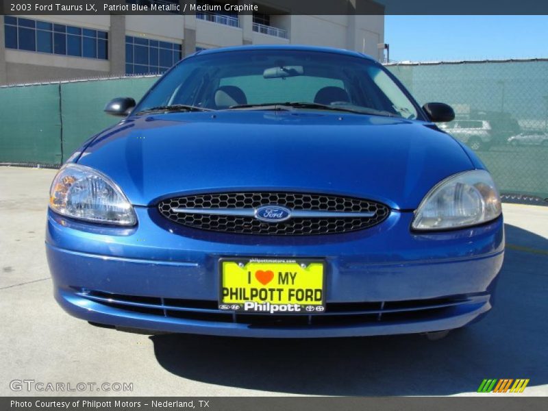 Patriot Blue Metallic / Medium Graphite 2003 Ford Taurus LX