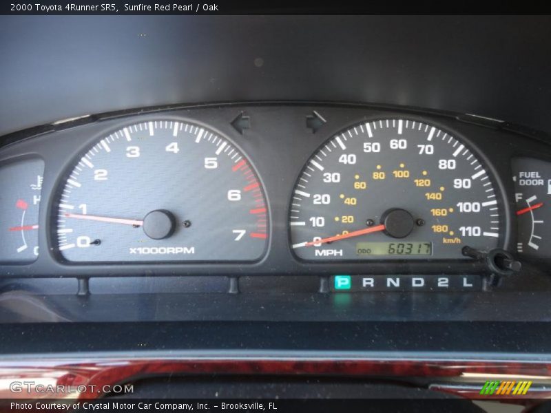 Sunfire Red Pearl / Oak 2000 Toyota 4Runner SR5