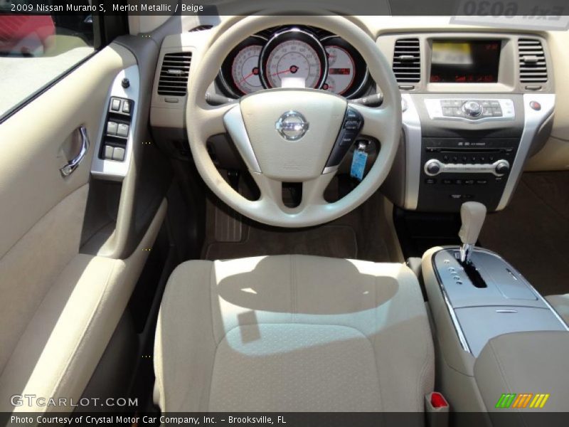 Merlot Metallic / Beige 2009 Nissan Murano S
