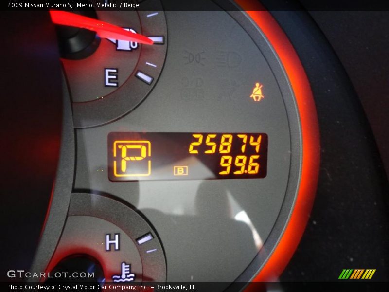 Merlot Metallic / Beige 2009 Nissan Murano S