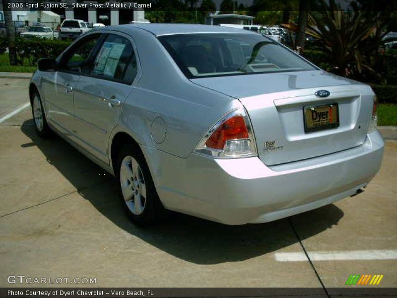 Silver Frost Metallic / Camel 2006 Ford Fusion SE
