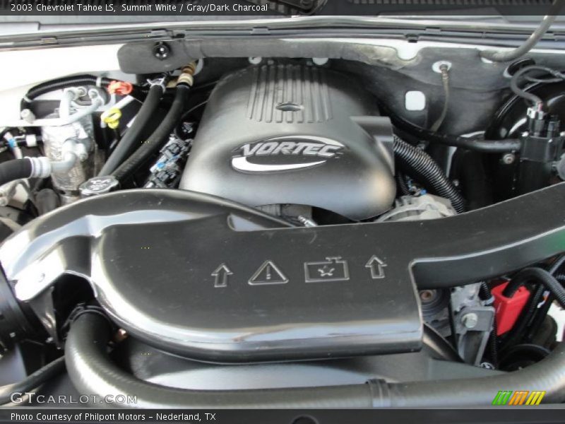 Summit White / Gray/Dark Charcoal 2003 Chevrolet Tahoe LS