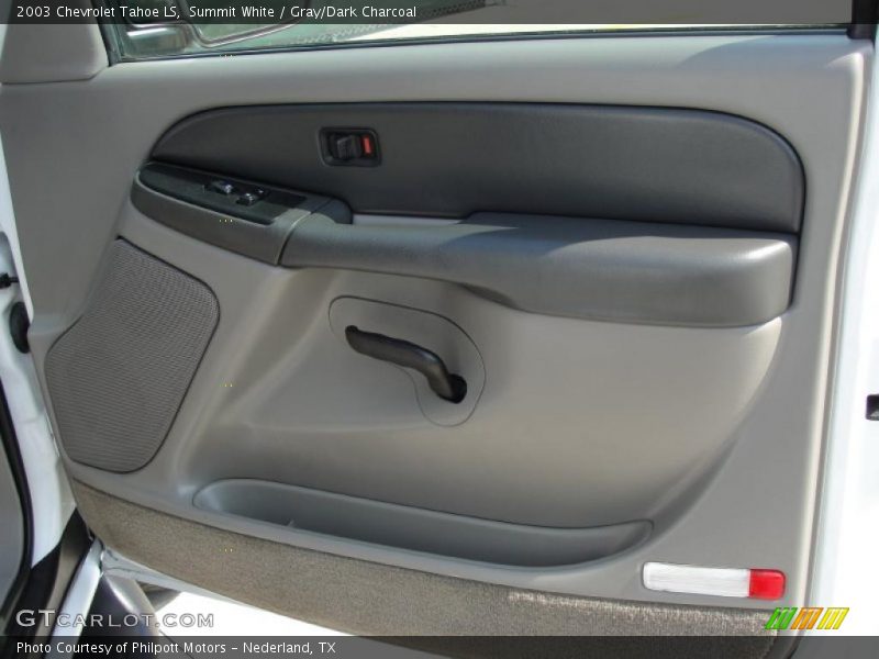 Summit White / Gray/Dark Charcoal 2003 Chevrolet Tahoe LS