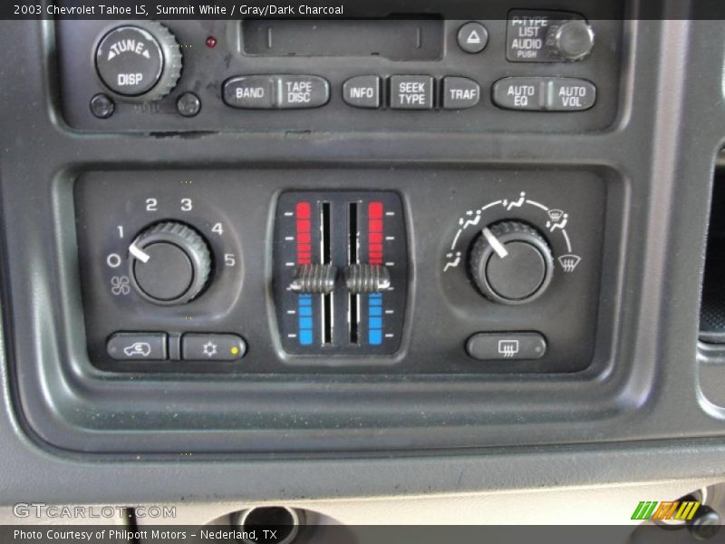 Summit White / Gray/Dark Charcoal 2003 Chevrolet Tahoe LS