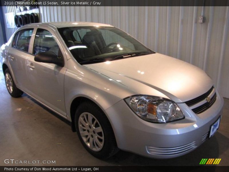 Silver Ice Metallic / Gray 2010 Chevrolet Cobalt LS Sedan