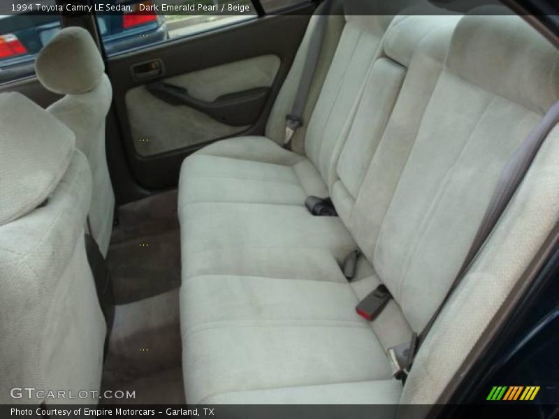Dark Emerald Pearl / Beige 1994 Toyota Camry LE Sedan
