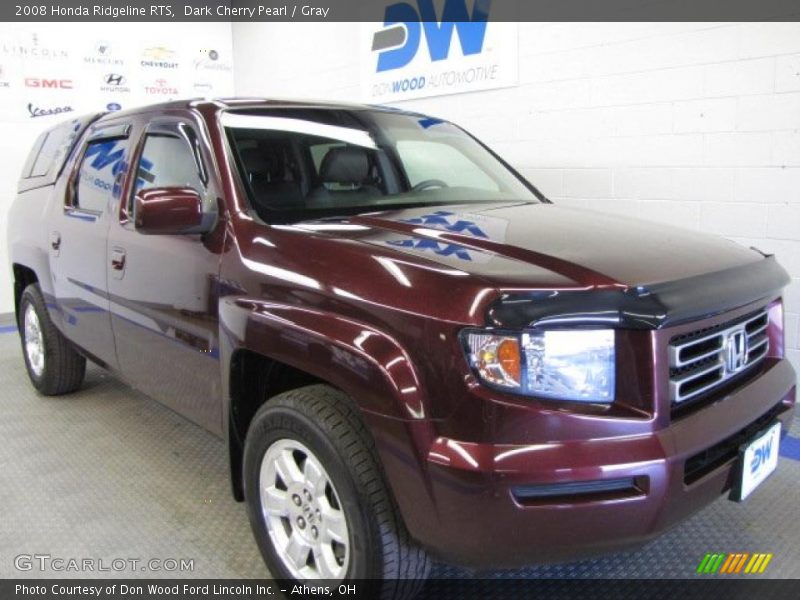 Dark Cherry Pearl / Gray 2008 Honda Ridgeline RTS