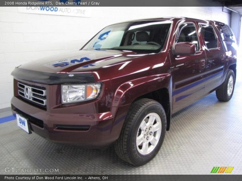 Dark Cherry Pearl / Gray 2008 Honda Ridgeline RTS