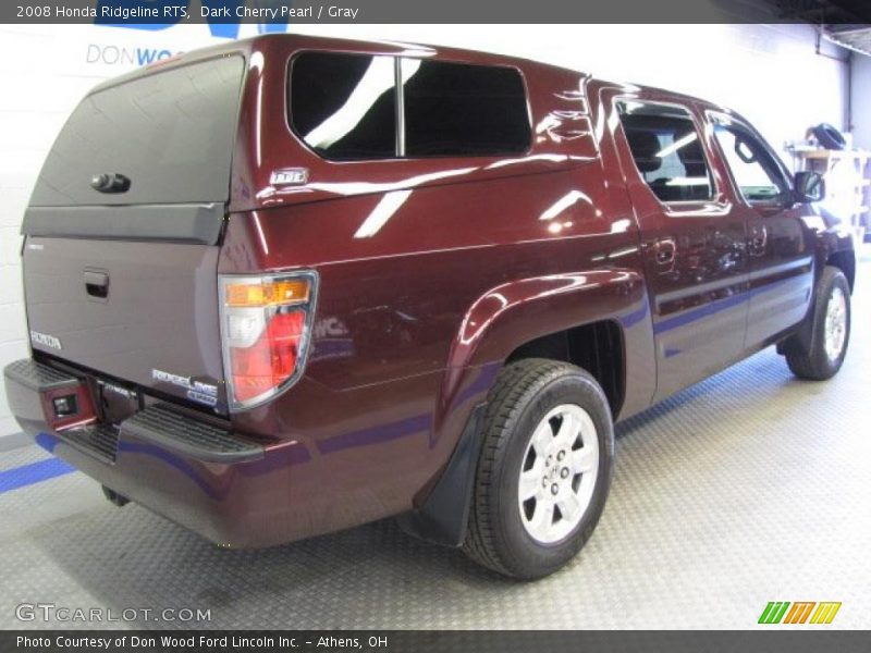 Dark Cherry Pearl / Gray 2008 Honda Ridgeline RTS