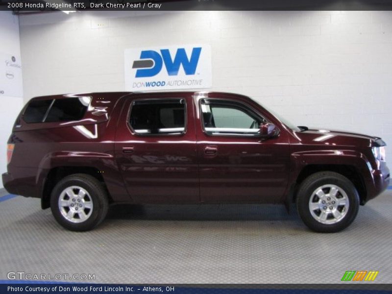 Dark Cherry Pearl / Gray 2008 Honda Ridgeline RTS
