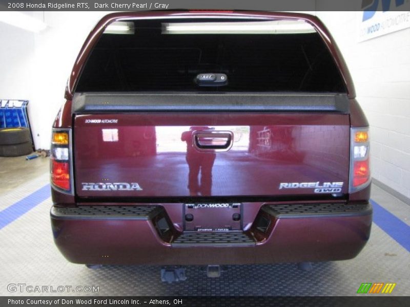 Dark Cherry Pearl / Gray 2008 Honda Ridgeline RTS