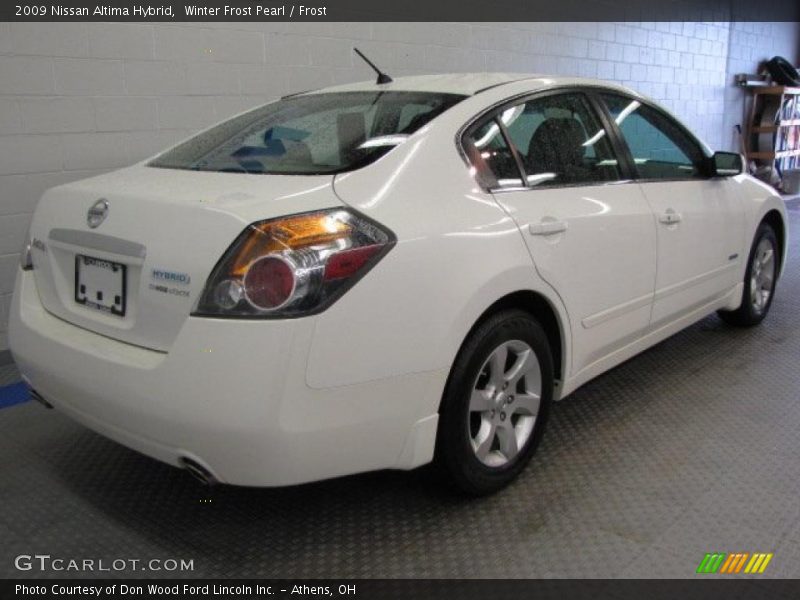 Winter Frost Pearl / Frost 2009 Nissan Altima Hybrid