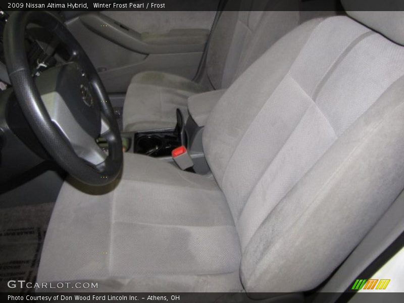 Winter Frost Pearl / Frost 2009 Nissan Altima Hybrid