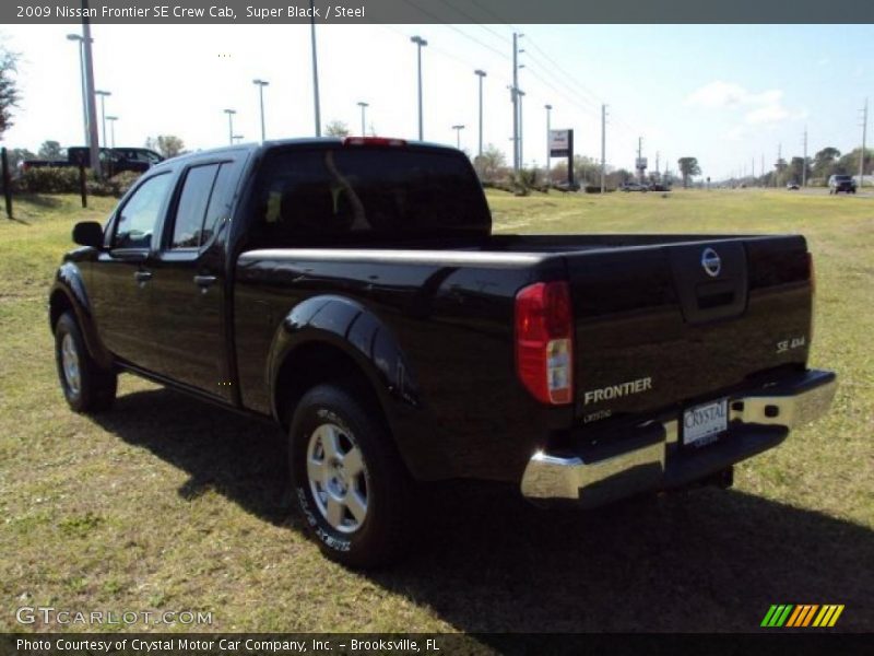 Super Black / Steel 2009 Nissan Frontier SE Crew Cab