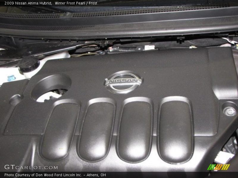 Winter Frost Pearl / Frost 2009 Nissan Altima Hybrid
