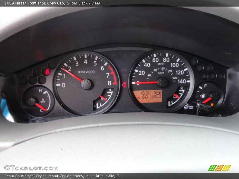 Super Black / Steel 2009 Nissan Frontier SE Crew Cab