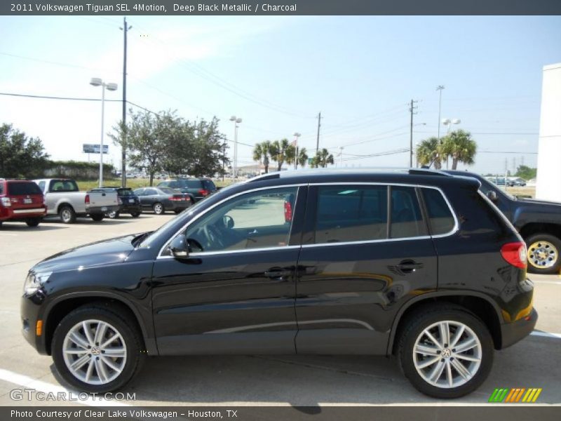 Deep Black Metallic / Charcoal 2011 Volkswagen Tiguan SEL 4Motion