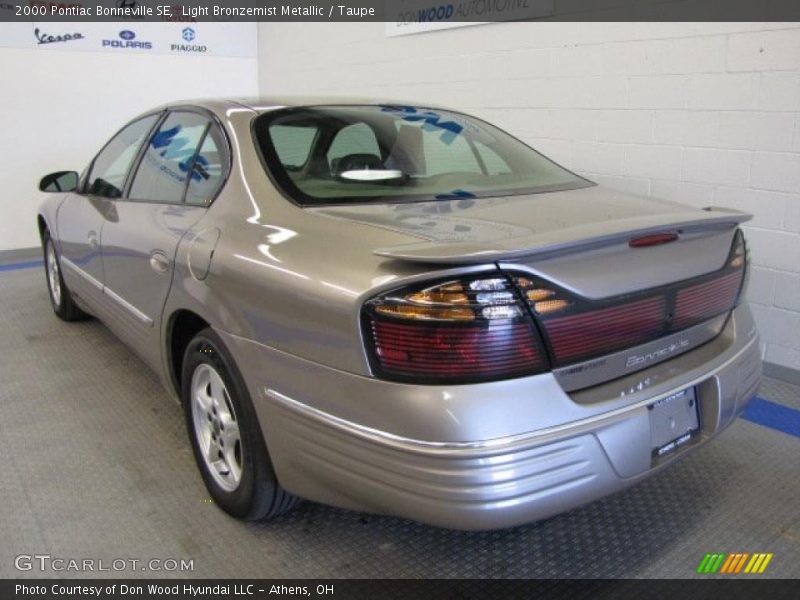 Light Bronzemist Metallic / Taupe 2000 Pontiac Bonneville SE