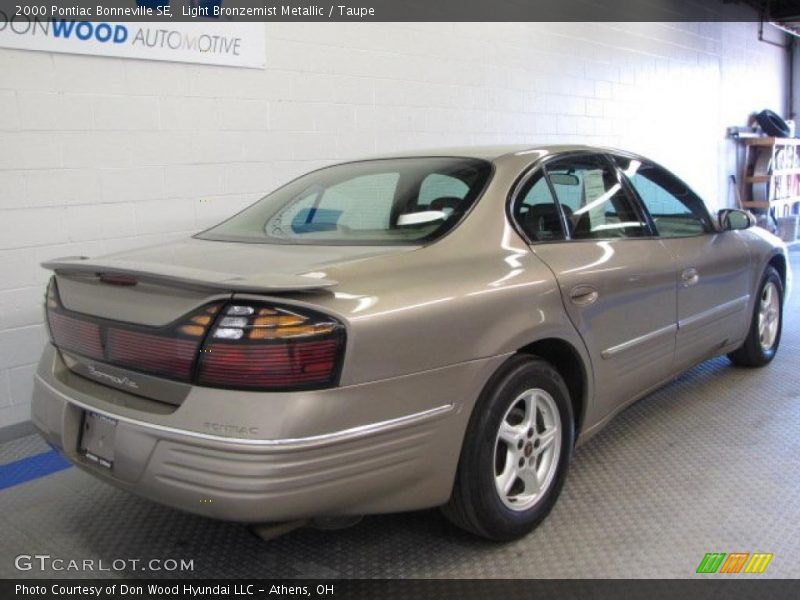 Light Bronzemist Metallic / Taupe 2000 Pontiac Bonneville SE