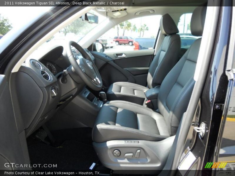 Deep Black Metallic / Charcoal 2011 Volkswagen Tiguan SEL 4Motion