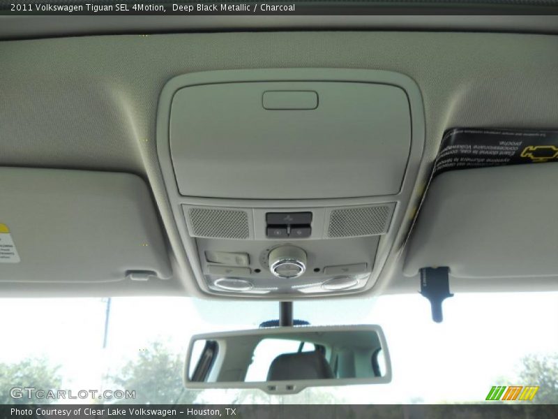 Deep Black Metallic / Charcoal 2011 Volkswagen Tiguan SEL 4Motion