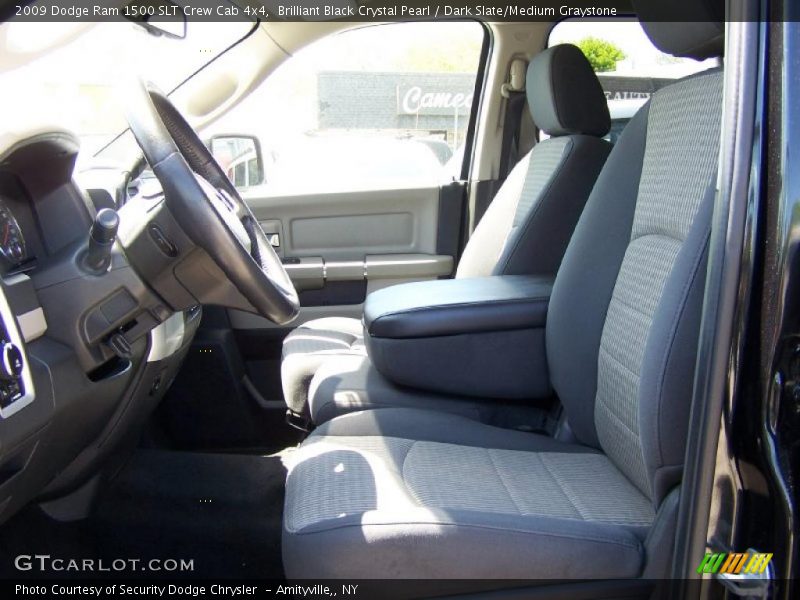 Brilliant Black Crystal Pearl / Dark Slate/Medium Graystone 2009 Dodge Ram 1500 SLT Crew Cab 4x4