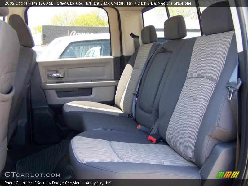 Brilliant Black Crystal Pearl / Dark Slate/Medium Graystone 2009 Dodge Ram 1500 SLT Crew Cab 4x4