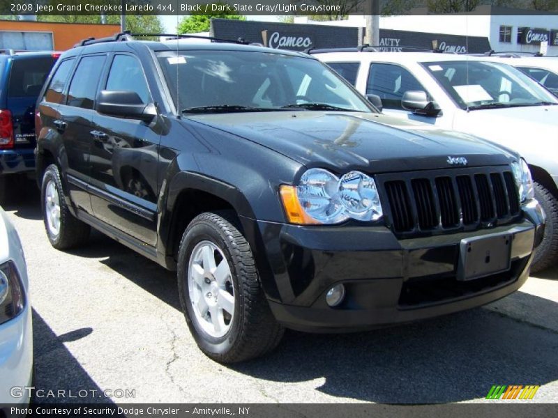 Black / Dark Slate Gray/Light Graystone 2008 Jeep Grand Cherokee Laredo 4x4