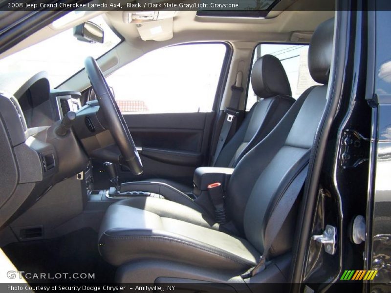 Black / Dark Slate Gray/Light Graystone 2008 Jeep Grand Cherokee Laredo 4x4