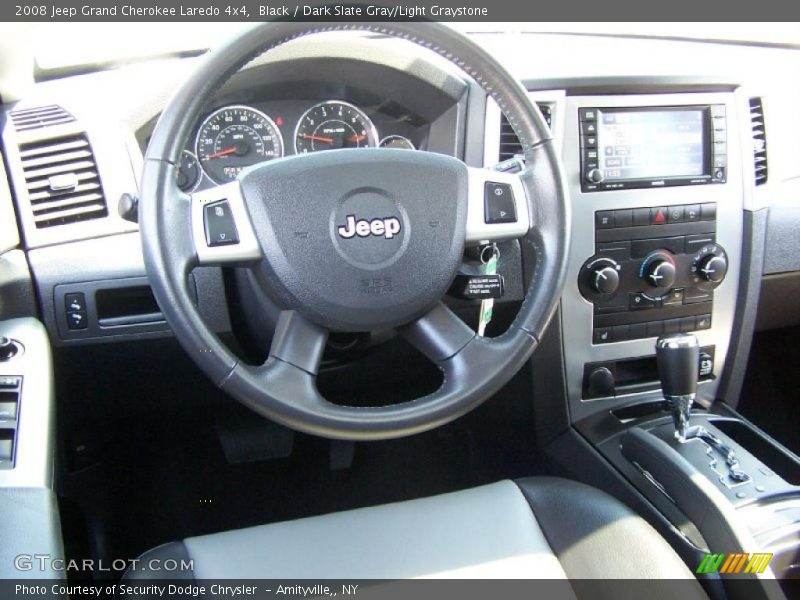 Black / Dark Slate Gray/Light Graystone 2008 Jeep Grand Cherokee Laredo 4x4