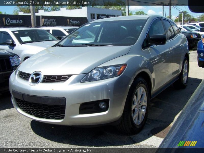 Liquid Platinum Metallic / Black 2007 Mazda CX-7 Sport