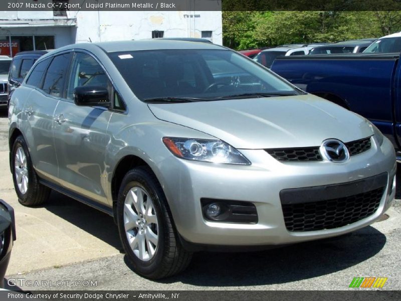 Liquid Platinum Metallic / Black 2007 Mazda CX-7 Sport