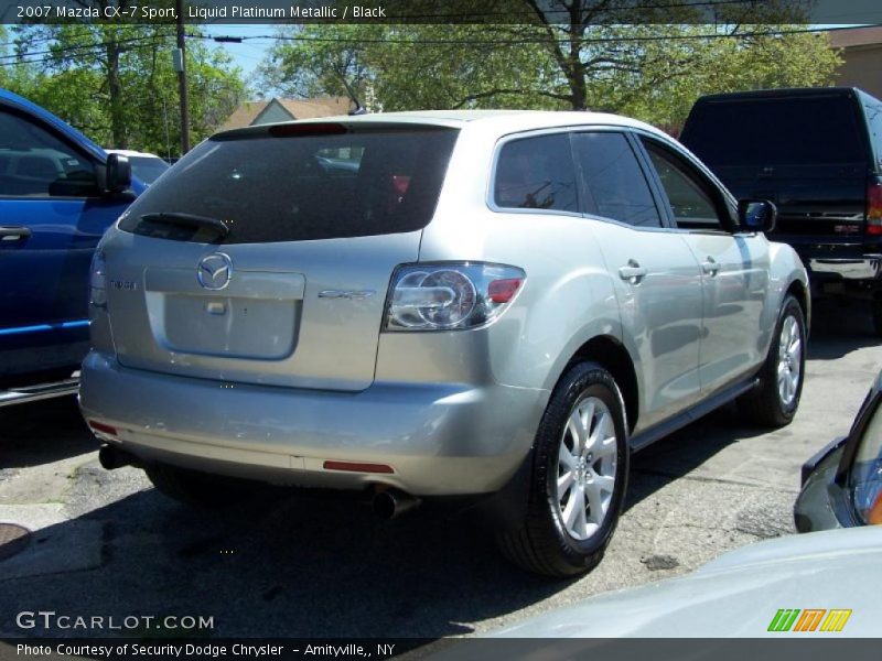 Liquid Platinum Metallic / Black 2007 Mazda CX-7 Sport