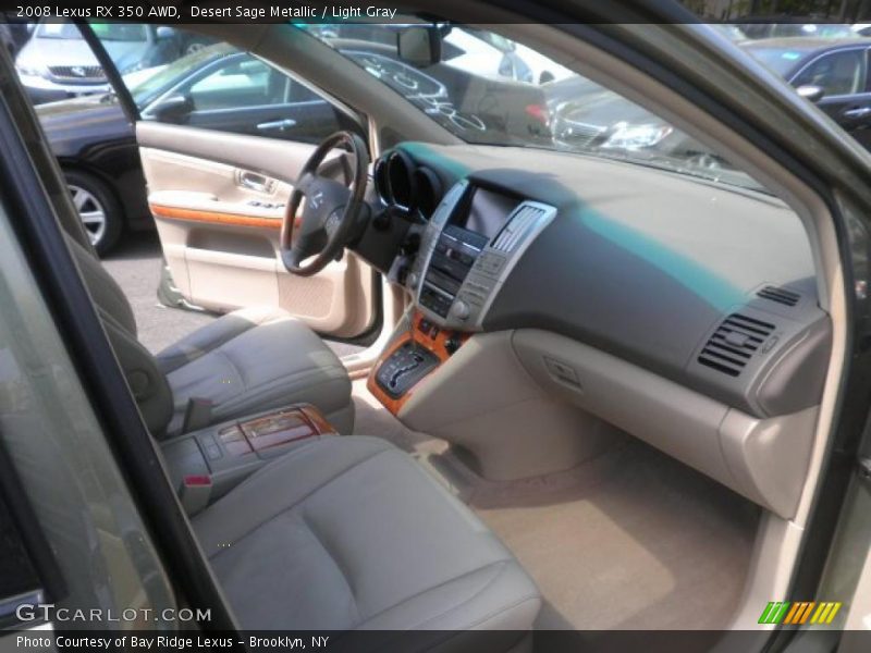 Desert Sage Metallic / Light Gray 2008 Lexus RX 350 AWD