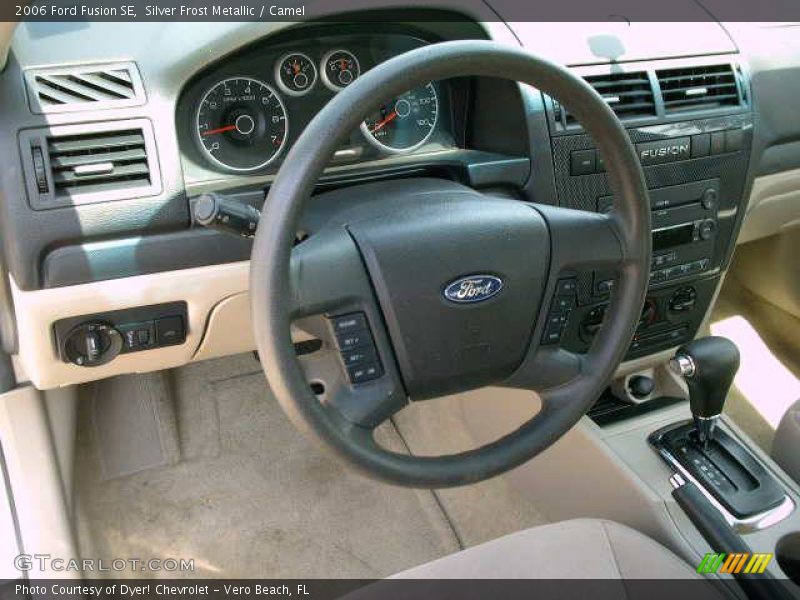 Silver Frost Metallic / Camel 2006 Ford Fusion SE