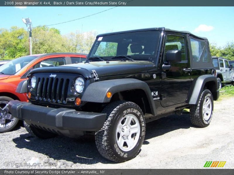 Black / Dark Slate Gray/Medium Slate Gray 2008 Jeep Wrangler X 4x4