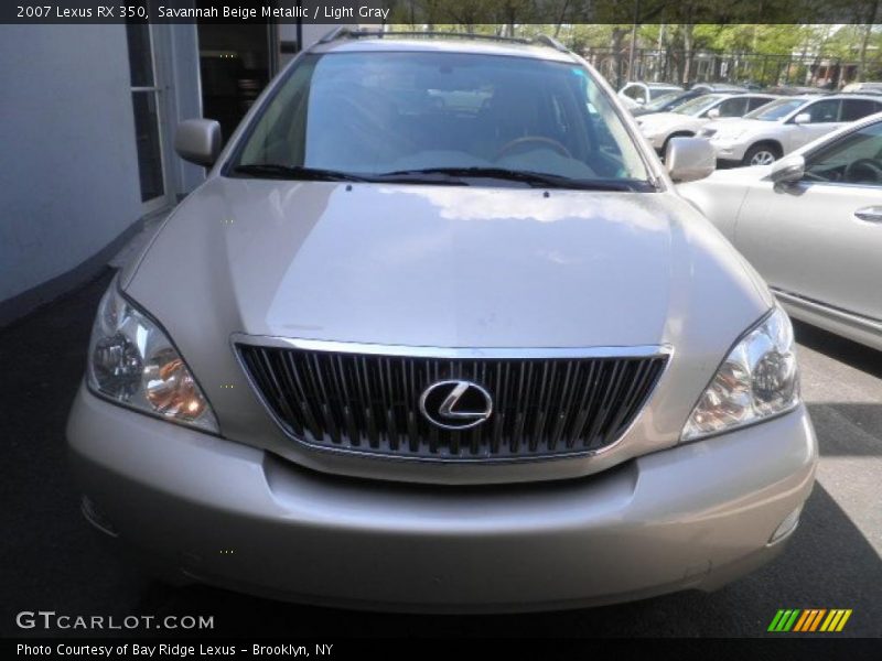 Savannah Beige Metallic / Light Gray 2007 Lexus RX 350