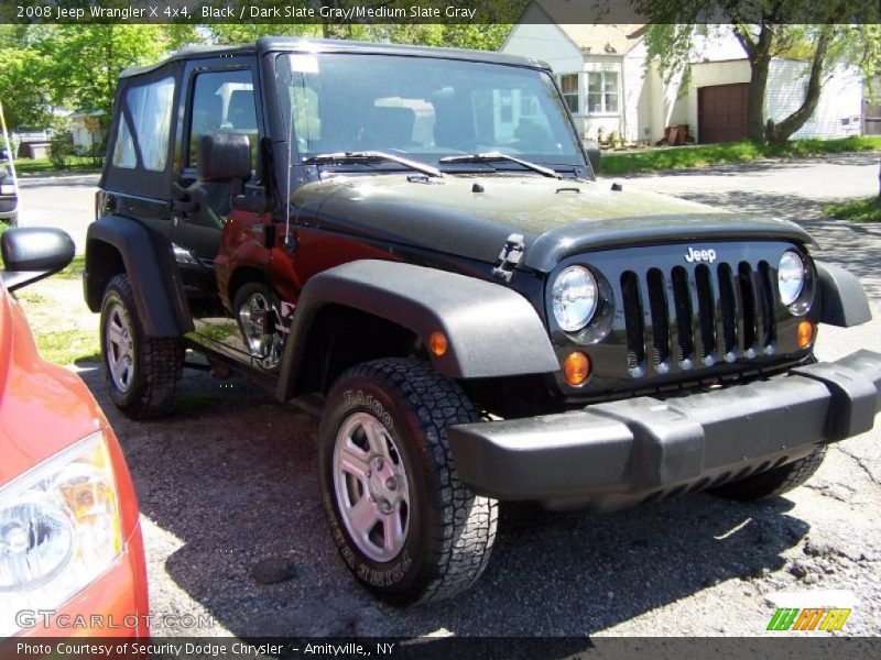 Black / Dark Slate Gray/Medium Slate Gray 2008 Jeep Wrangler X 4x4