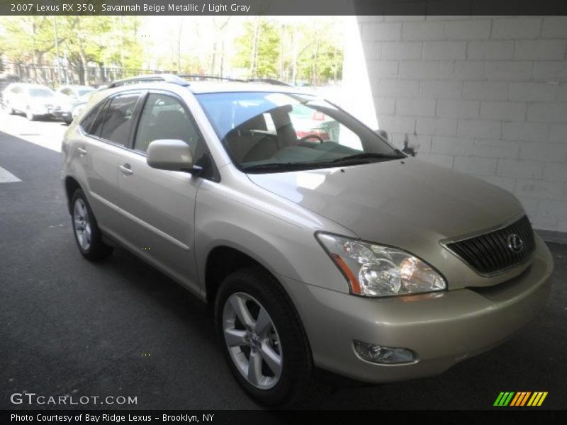 Savannah Beige Metallic / Light Gray 2007 Lexus RX 350