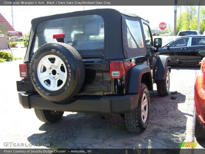 Black / Dark Slate Gray/Medium Slate Gray 2008 Jeep Wrangler X 4x4