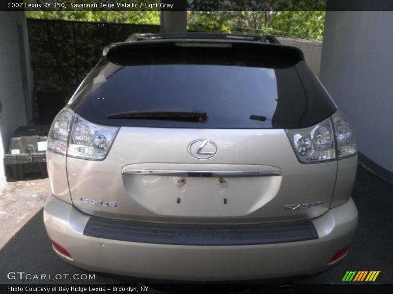 Savannah Beige Metallic / Light Gray 2007 Lexus RX 350