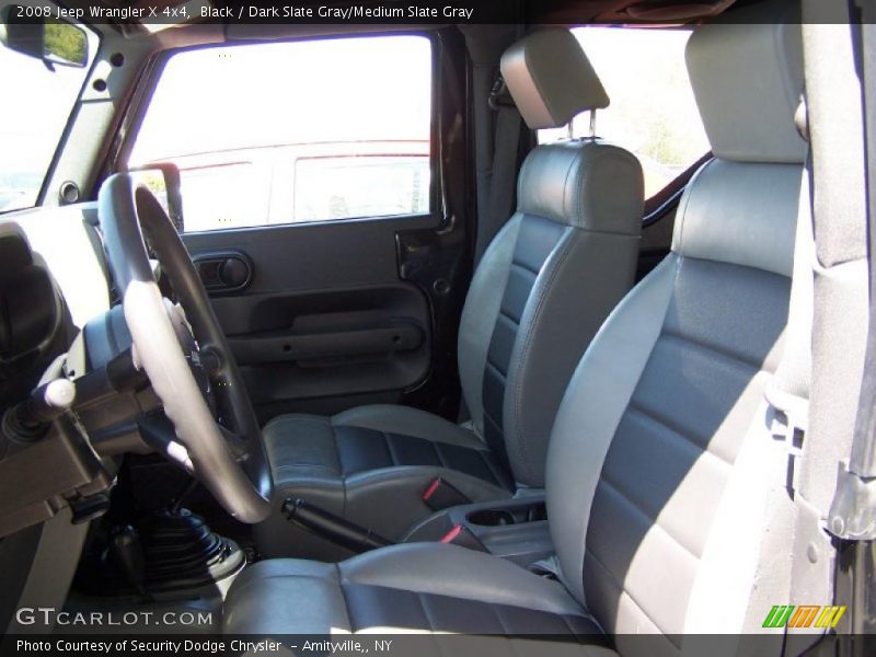 Black / Dark Slate Gray/Medium Slate Gray 2008 Jeep Wrangler X 4x4