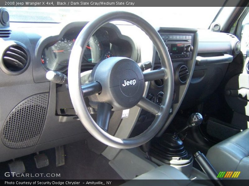 Black / Dark Slate Gray/Medium Slate Gray 2008 Jeep Wrangler X 4x4