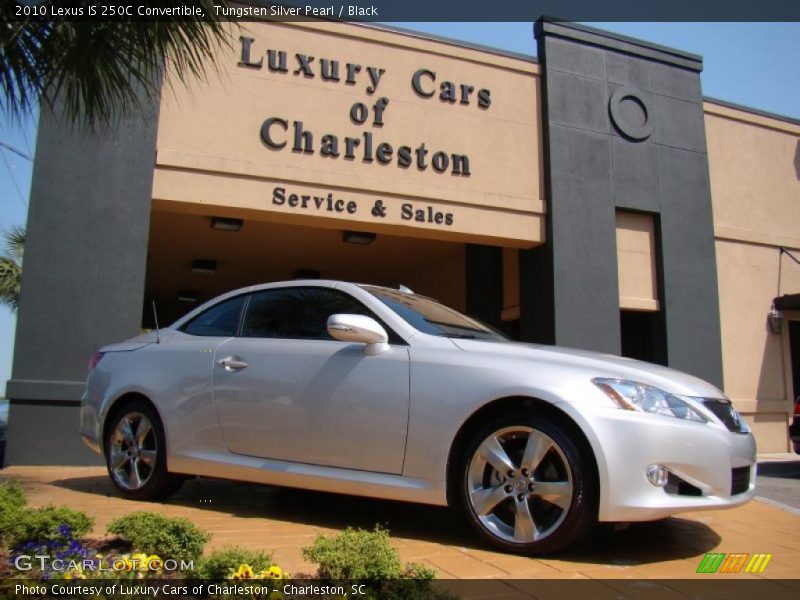 Tungsten Silver Pearl / Black 2010 Lexus IS 250C Convertible