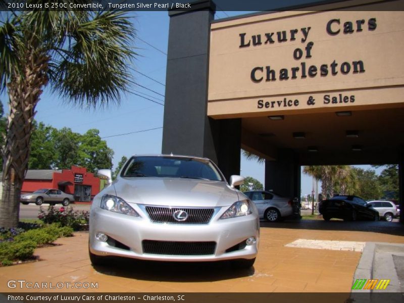 Tungsten Silver Pearl / Black 2010 Lexus IS 250C Convertible