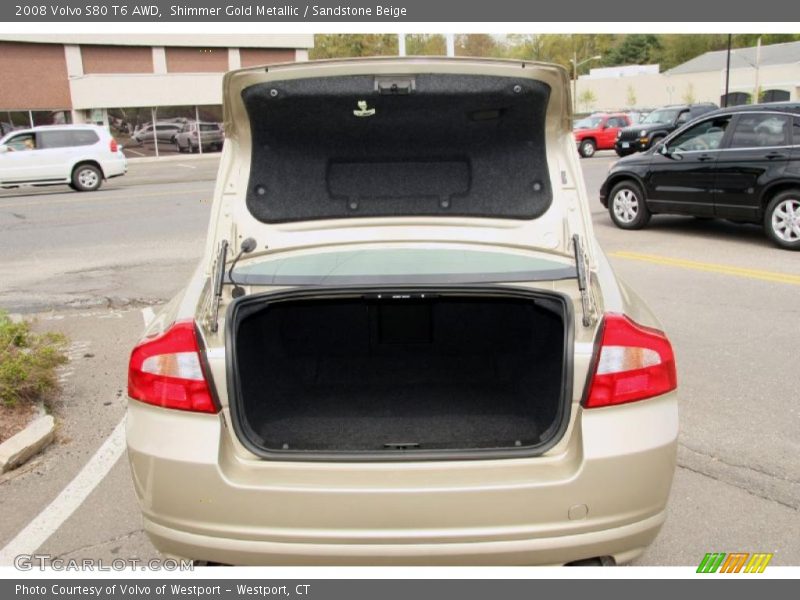 Shimmer Gold Metallic / Sandstone Beige 2008 Volvo S80 T6 AWD