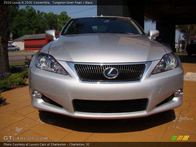 Tungsten Silver Pearl / Black 2010 Lexus IS 250C Convertible