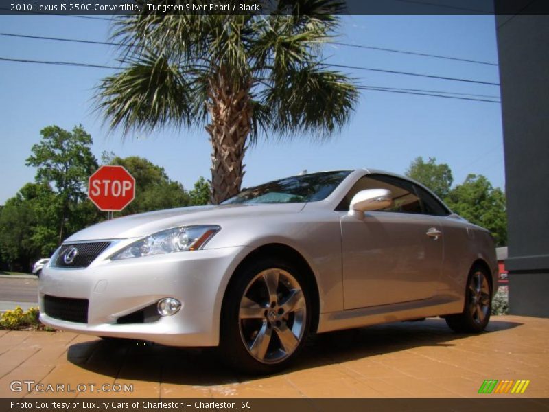 Tungsten Silver Pearl / Black 2010 Lexus IS 250C Convertible