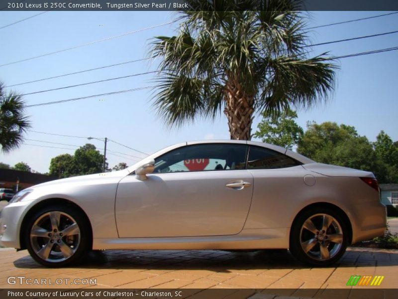Tungsten Silver Pearl / Black 2010 Lexus IS 250C Convertible