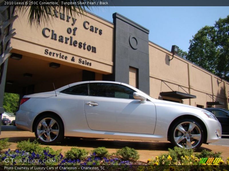 Tungsten Silver Pearl / Black 2010 Lexus IS 250C Convertible